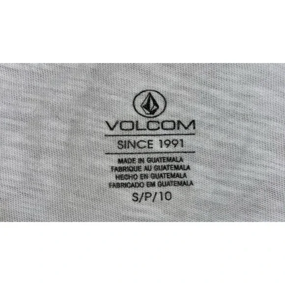 Volcom T-Shirt Men's Size Small S Short Sleeve Pocket Crew Neck White - Picture 5 of 6